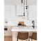 Z-Lite Ayra Chandelier, 3-Light, 18 In.W x 11.75 In.H, Matte Black/Clear 488P8-3R-MB - alternate 5